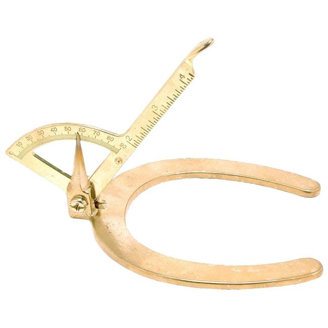 Saddles Tack Horse Supplies Brass Hoof Gauge