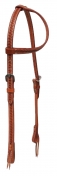Showman  Argentina Cow Leather One-Ear Headstall With Basket Tool