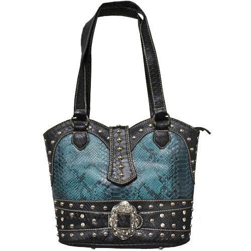 Lady Lace Zip-Top Shoulder Bag – American West Handbags