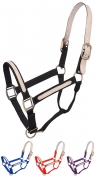 Tough-1 Nylon Breakaway Halter With Leather Overlay