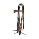Circle Y Blooming Wild Collection Leather Browband Headstall