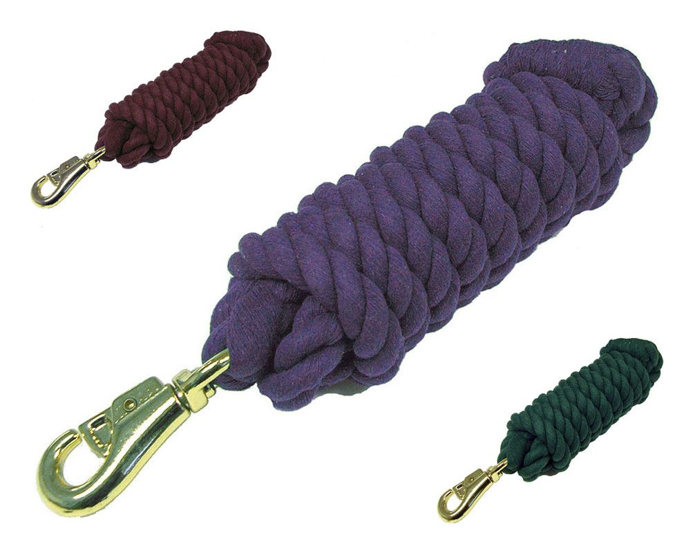 Intrepid Cotton Lead Rope with Snap - Blue