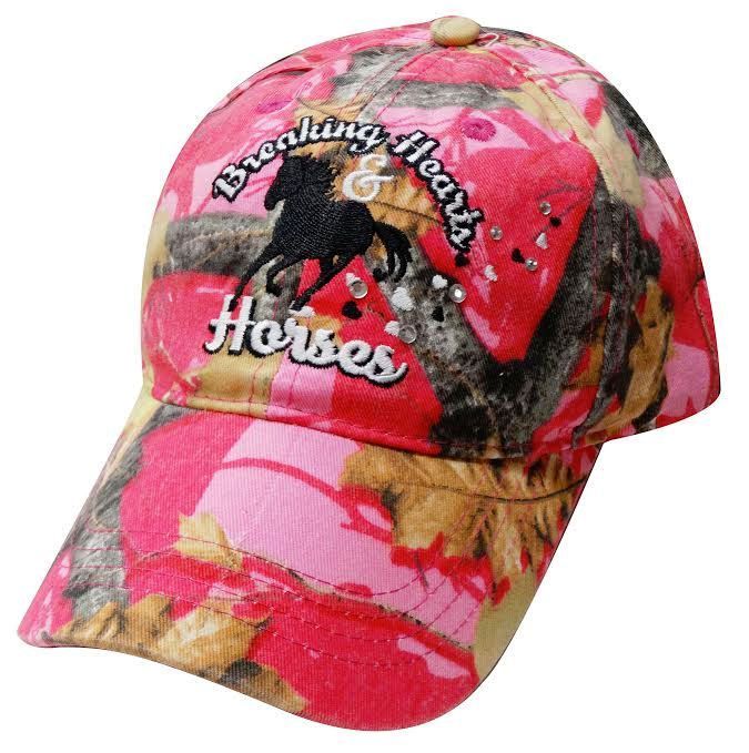 pink camouflage hat