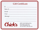 Gift Certificates