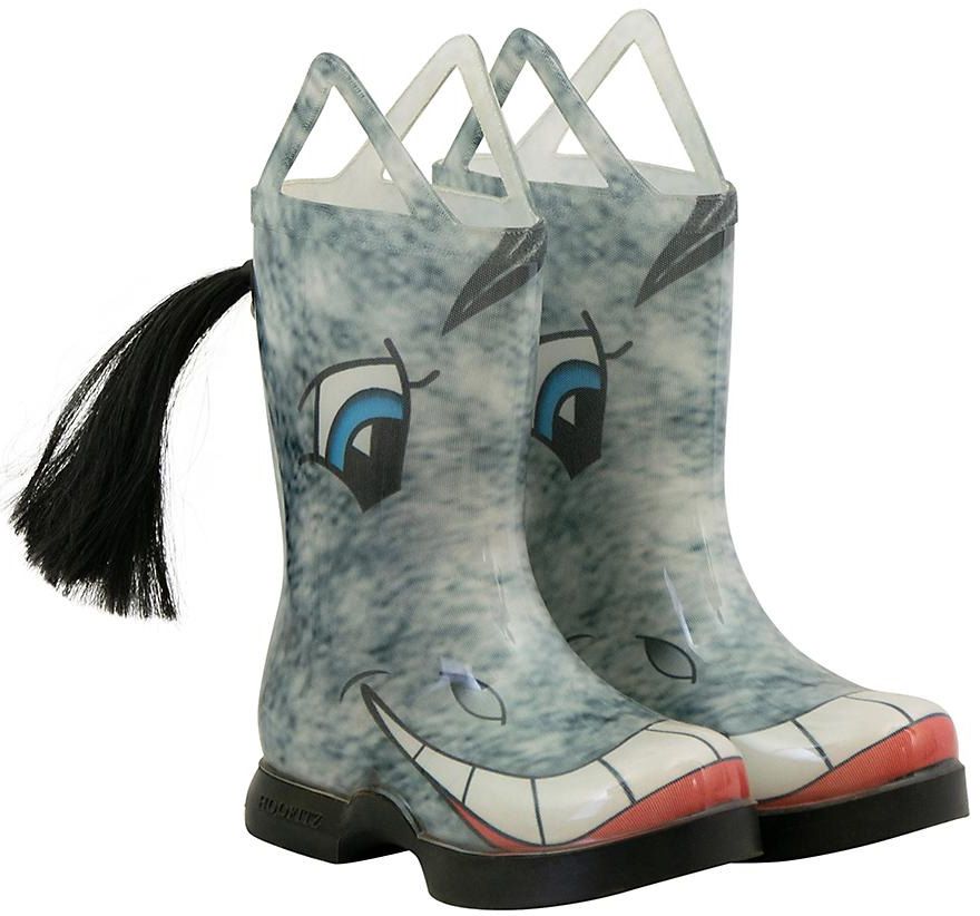 grey horse boots