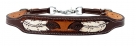 Rugged Ride Deluxe Leather Padded Wither Strap - Handpainted Feather