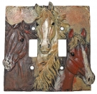 Wild Horses Double Switch Cover Plate