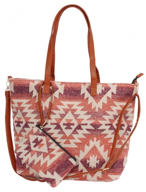 Western Weekend Southwestern Tote Bag with Matching Wristlet: Chicks ...