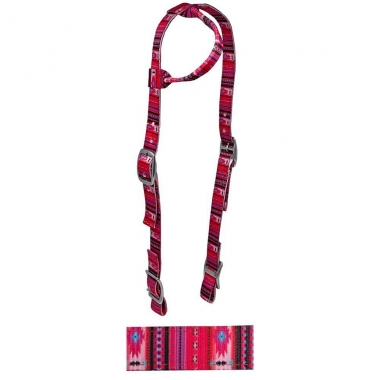 Rugged Ride Nylon One Ear Headstall - Southwest Sunset: Chicks Discount 