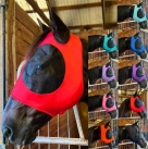 Rugged Ride Lycra Fly Mask - Easy On Velcro - Forelock Hole - No Ears