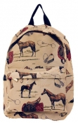 English Horse Tapestry Large Backpack