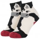 LeMieux Mini Fluffy Character Socks - Razzle