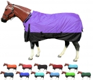 Rugged Ride 600 Denier Waterproof Adjustable Neck Turnout Blanket - 200 Gram