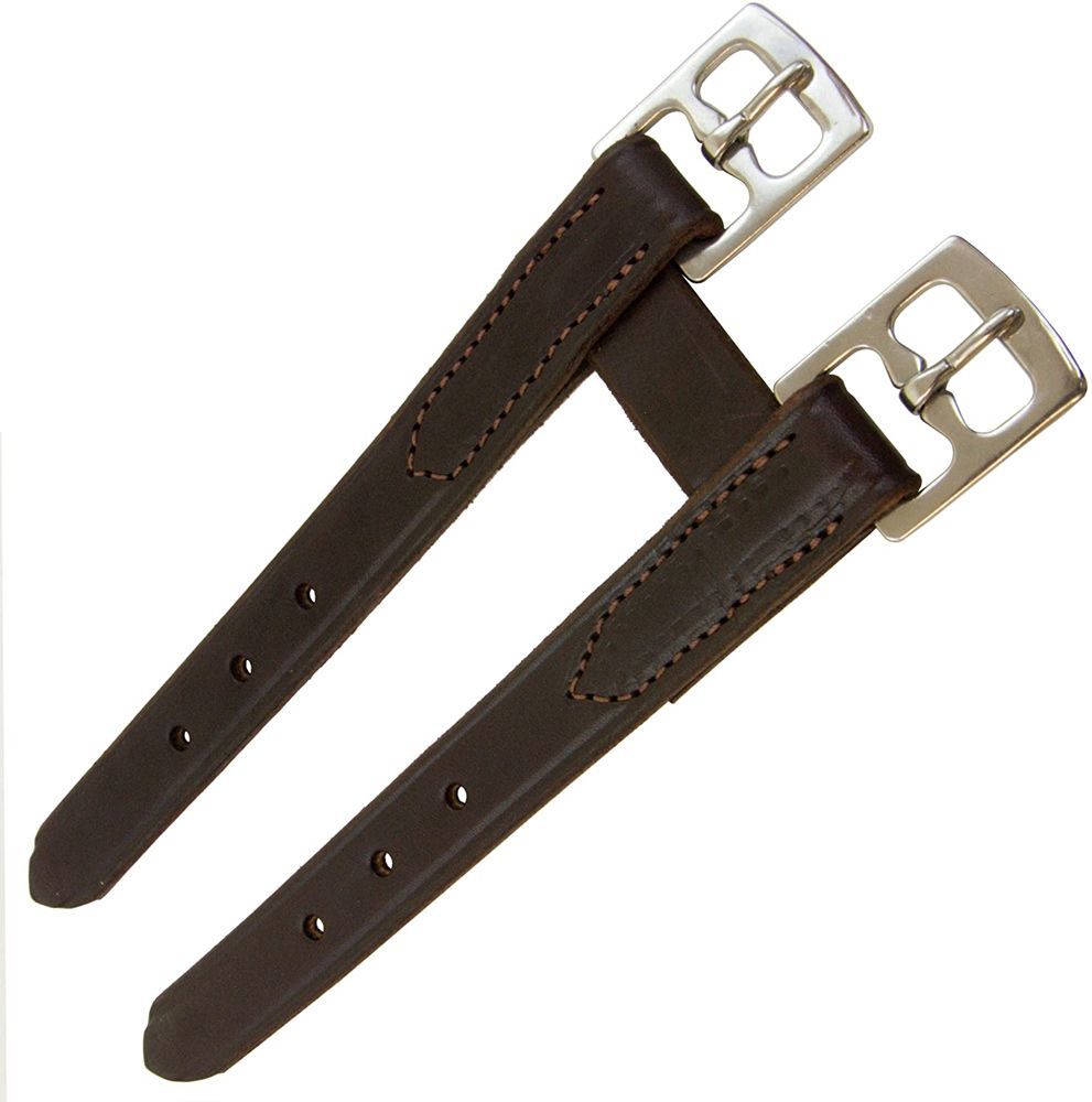 EquiRoyal Leather/Elastic Girth Extension - Brown