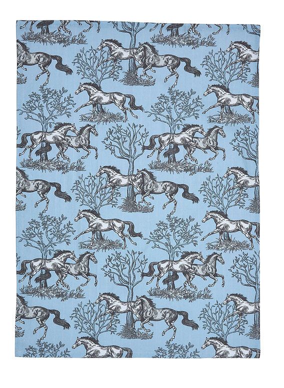 Snaffle Bit Plaid Flour Sack Kitchen Towel