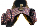 Showman  Rainbow Aztec Print Nylon Horn Bag