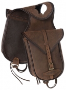 Tough-1 Brown Soft Leather Horn Bag