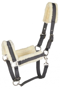 Horze Stanford Faux Fur Adjustable Halter: Chicks Discount Saddlery