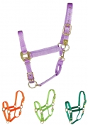 Hamilton Deluxe 1 Inch Adjustable Nylon Horse Halter With Snap