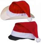 Holiday Horse Santa Helmet/Hat Cover