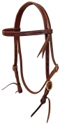 Rugged Ride Extra Heavy Harness Leather Browband Headstall