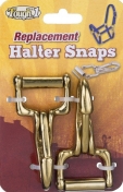 Tough-1 2 Pack Replacement Halter Snaps - Brass