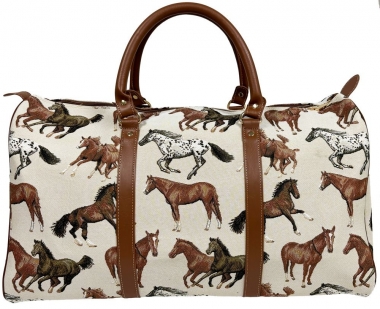 Running Horse Tapestry Duffle Bag 22 Inch Chicks Discount Saddlery