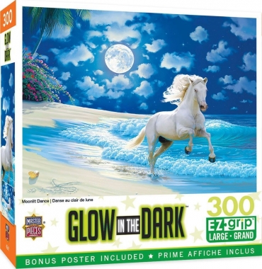 Moonlit Dance 300 Piece Glow in the Dark Jigsaw Puzzle: Chicks