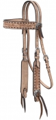 Tough-1 Kirby Roughout Browband Headstall With Buckstitch And Tooling