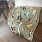 Horse Tails Oversized Plush Throw Blanket