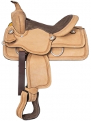 King Series Puma Youth/Pony Roughout Trail/Pleasure Saddle -10 Inch