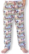 North 15 Unisex Micro Fleece Lounge Pants - Horse Print