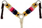 Rugged Ride Mohair Breast Collar - Cream/Pink/Yellow/Blue