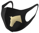 Horse Print Ear Loop Face Mask - Quarter Horse Head