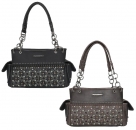 Montana West Cut-Out Studs Collection Conceal Carry Satchel Handbag