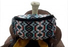 Showman Aztec Insulated Nylon Pommel Bag/Pouch