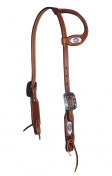 Professionals Choice Single Ear Beaded Headstall - Natural