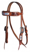 Professional Choice Beaded Browband Headstall - Natural