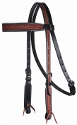 Professionals Choice Browband Headstall With Basketweave