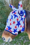 Rugged Ride Patriotic Soft Mesh Fly Mask - With Ears