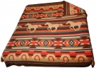 Galloping Horses Southwestern Midweight Fleece Blanket - King Size