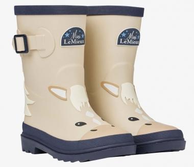 LeMieux Puddle Pals Kids Wellies Palomino Chicks Discount Saddlery