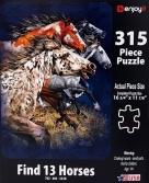315 Piece Jigsaw Puzzle - Seek and Find Horses