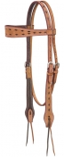 Royal King Reno Roughout Buckstitch Browband Headstall