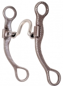 Classic Equine Rasp Etched Straight Shank Chain Port Mouth  - 5 Inch