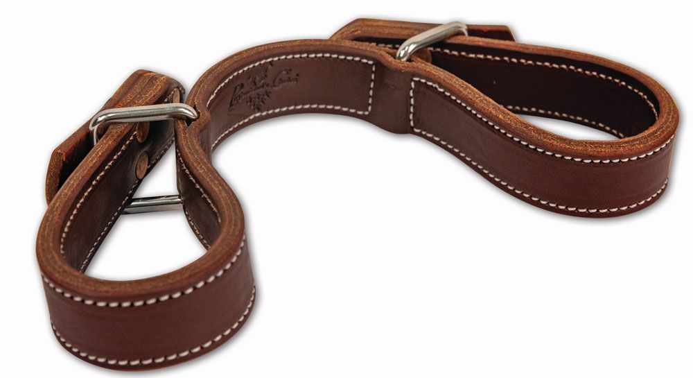 Showman Leather Slobber Straps w/ Copper Buckles