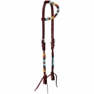 Royal King Phoenix Beaded One Ear Headstall