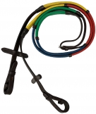 Rugged Ride Rainbow Rubber Grip Reins - Pony Size