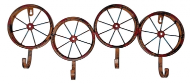 Wagon Wheel Coat Hooks