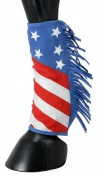 Tough-1 Stars And Stripes Sport Boot Covers With Fringe